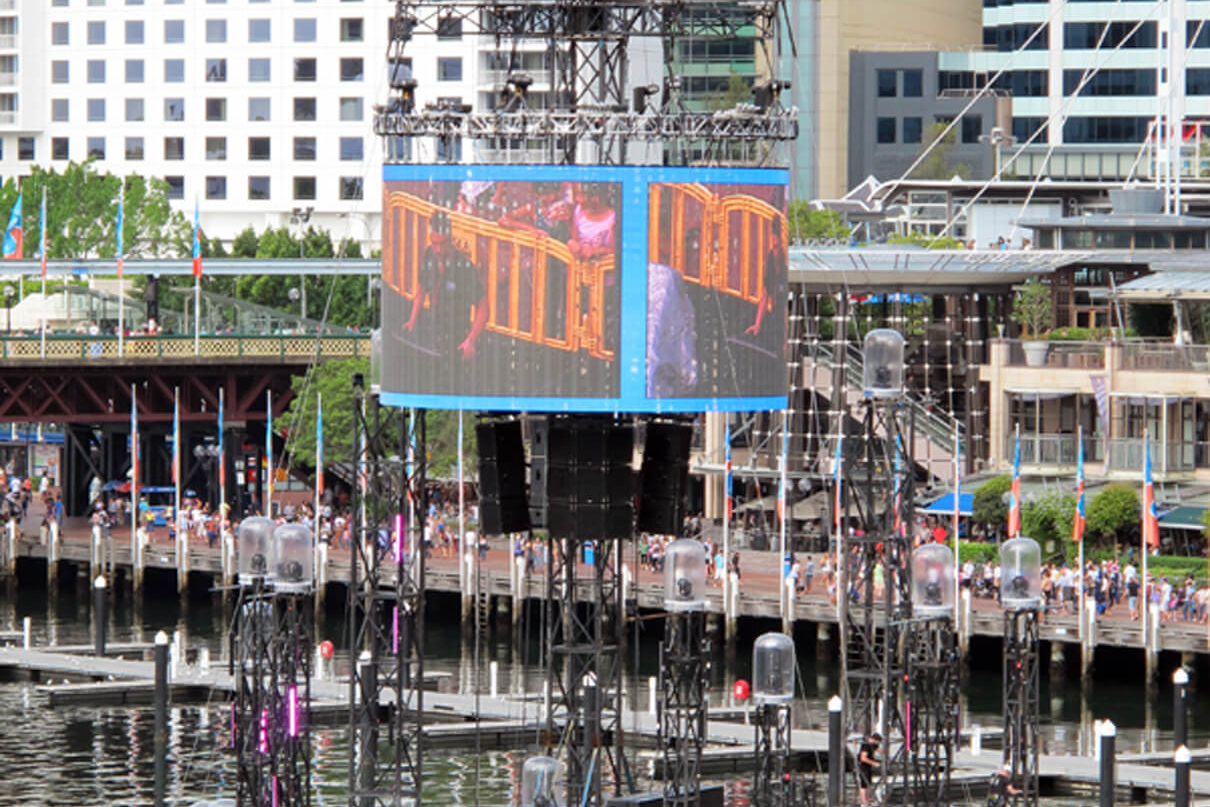 Darling Harbour Water Stage LED Big Screen
