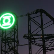Green Lantern Movie World Roller Coaster LED Sign Digital Billboard