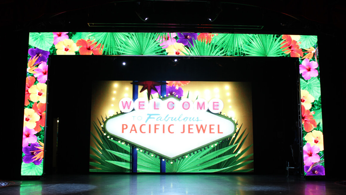 PO Cruises Pacific Jewel Stage LED Screens
