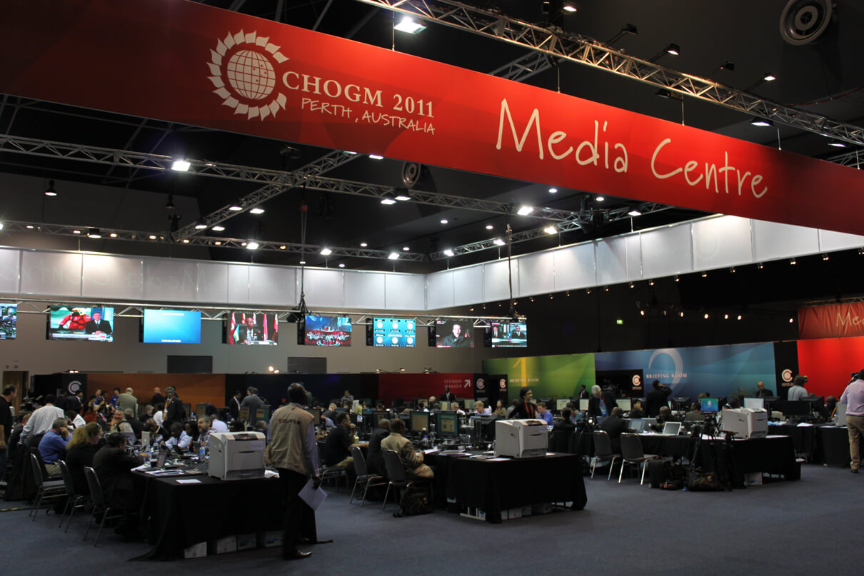 CHOGM media centre