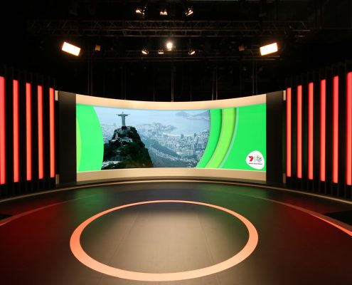 Rio Olympic Studio Curved LED Wall