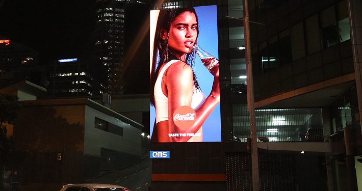 Coca Cola Outdoor Billboard LED Screen Digital Advertising
