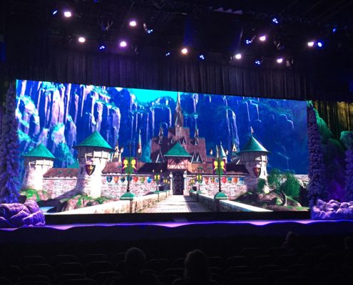 Disney Frozen Ever Theme Park Stage LED Wall Digital Display