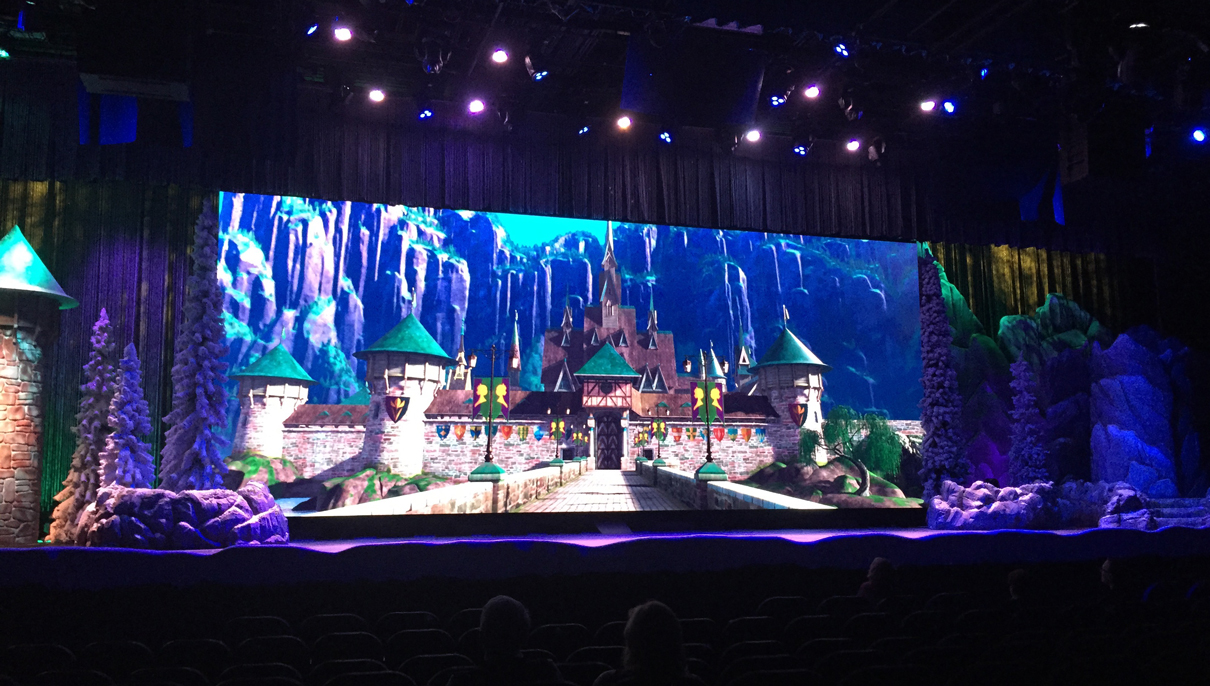 Disney Frozen Ever Theme Park Stage LED Wall Digital Display